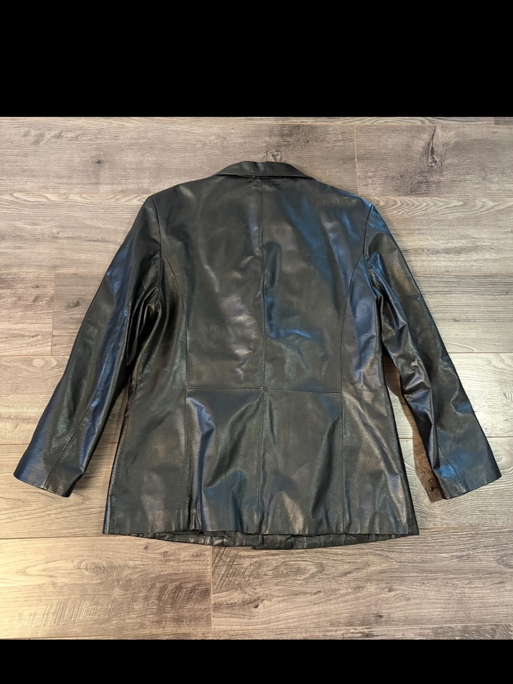 Danier genuine leather blazer jacket black - Picture 2 of 11